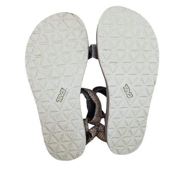 Teva Shoes Womens 7 Eiffel Tower Snakeskin Print Sport Strappy Sandals *Read* - Picture 6 of 7